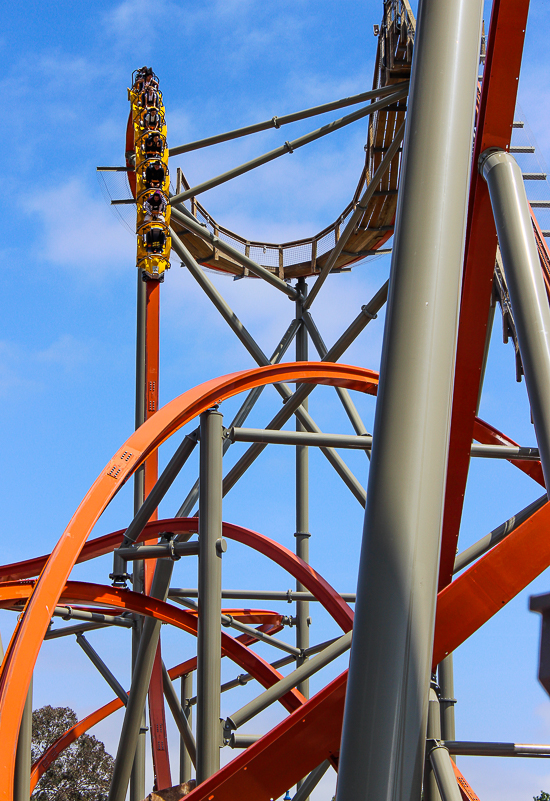 The Rail Blazer Rollercoaster at California's Great America, Santa Clara, California