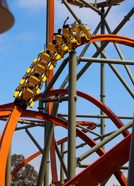 The Rail Blazer Rollercoaster at California's Great America, Santa Clara, California