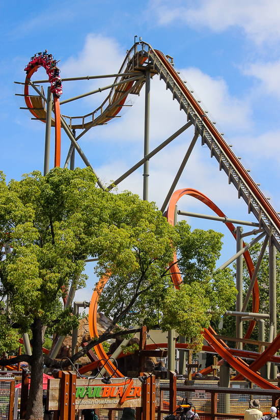 The Rail Blazer Rollercoaster at California's Great America, Santa Clara, California