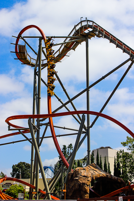 The Rail Blazer Rollercoaster at California's Great America, Santa Clara, California