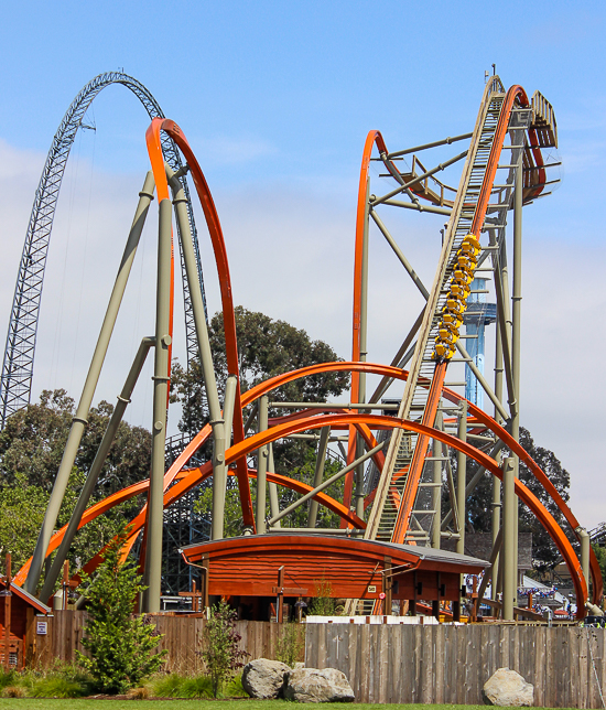 The Rail Blazer Rollercoaster at California's Great America, Santa Clara, California