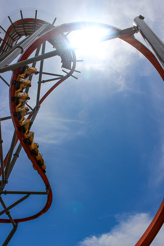 The Rail Blazer Rollercoaster at California's Great America, Santa Clara, California