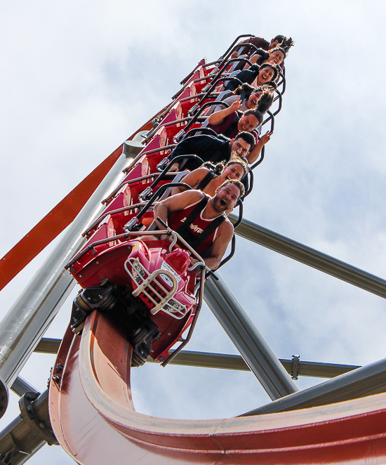 The Rail Blazer Rollercoaster at California's Great America, Santa Clara, California