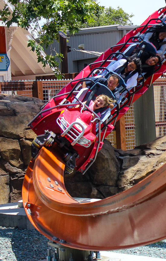 The Rail Blazer Rollercoaster at California's Great America, Santa Clara, California