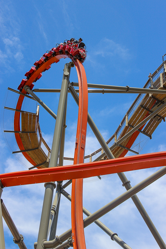 The Rail Blazer Rollercoaster at California's Great America, Santa Clara, California