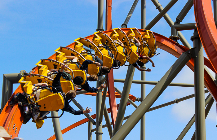 The Rail Blazer Rollercoaster at California's Great America, Santa Clara, California