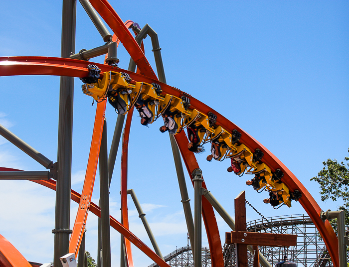 The Rail Blazer Rollercoaster at California's Great America, Santa Clara, California