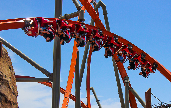 The Rail Blazer Rollercoaster at California's Great America, Santa Clara, California