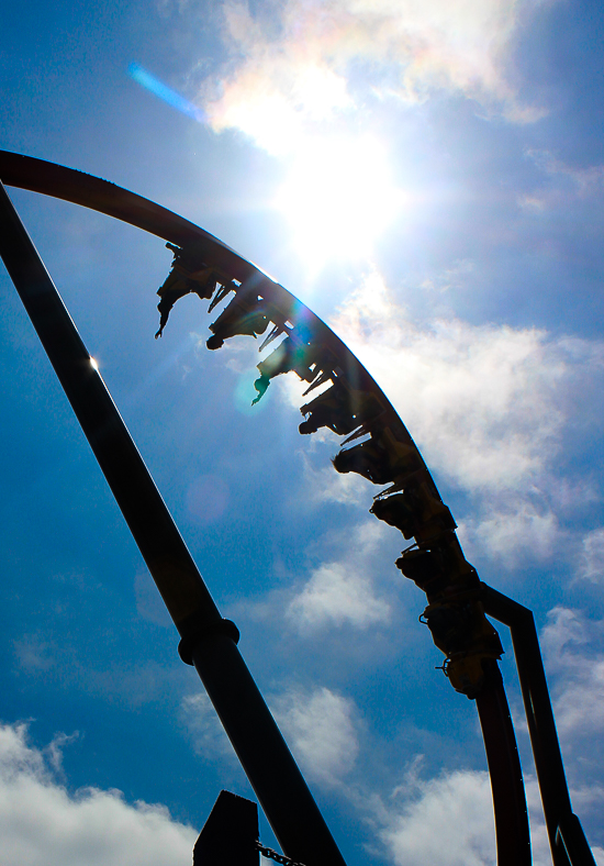 The Rail Blazer Rollercoaster at California's Great America, Santa Clara, California