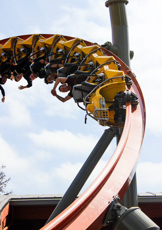 The Rail Blazer Rollercoaster at California's Great America, Santa Clara, California