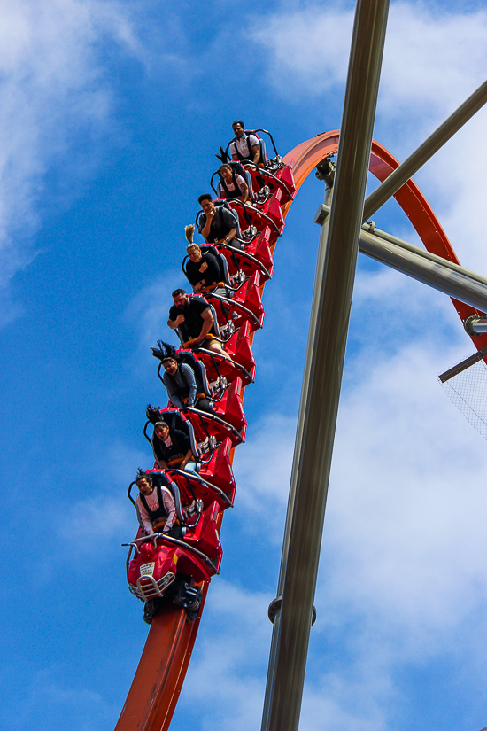 The Rail Blazer Rollercoaster at California's Great America, Santa Clara, California