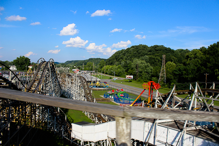 The National Amusement Devices designed Big Dipper Rollercoaster at Camden Park, Huntington West Virginia