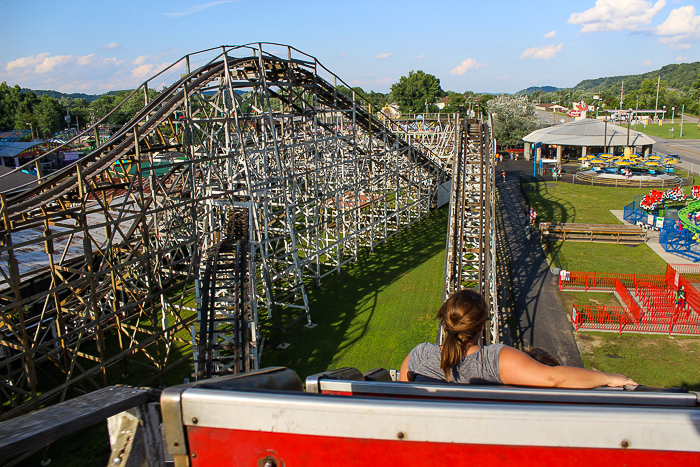 The National Amusement Devices designed Big Dipper Rollercoaster at Camden Park, Huntington West Virginia