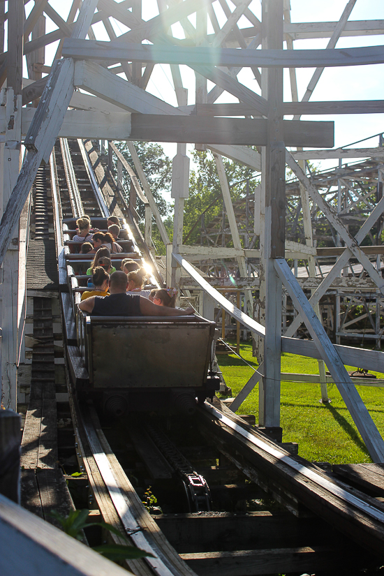 The National Amusement Devices designed Big Dipper Rollercoaster at Camden Park, Huntington West Virginia