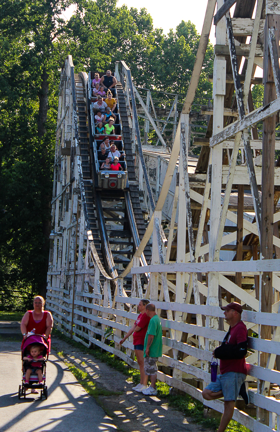 The National Amusement Devices designed Big Dipper Rollercoaster at Camden Park, Huntington West Virginia