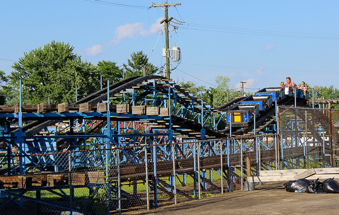 The National Amusement Devices designed LIttle Dipper Rollercoaster at Camden Park, Huntington West Virginia