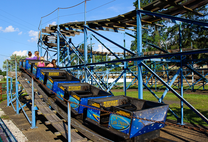 The National Amusement Devices designed LIttle Dipper Rollercoaster at Camden Park, Huntington West Virginia