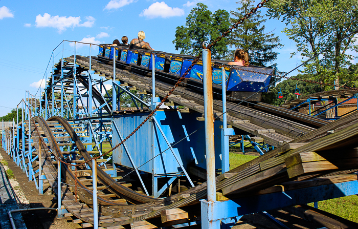 The National Amusement Devices designed LIttle Dipper Rollercoaster at Camden Park, Huntington West Virginia