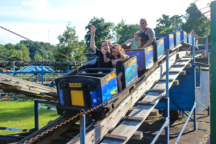 The National Amusement Devices designed LIttle Dipper Rollercoaster at Camden Park, Huntington West Virginia