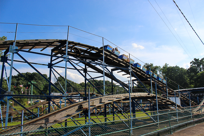 The National Amusement Devices designed LIttle Dipper Rollercoaster at Camden Park, Huntington West Virginia