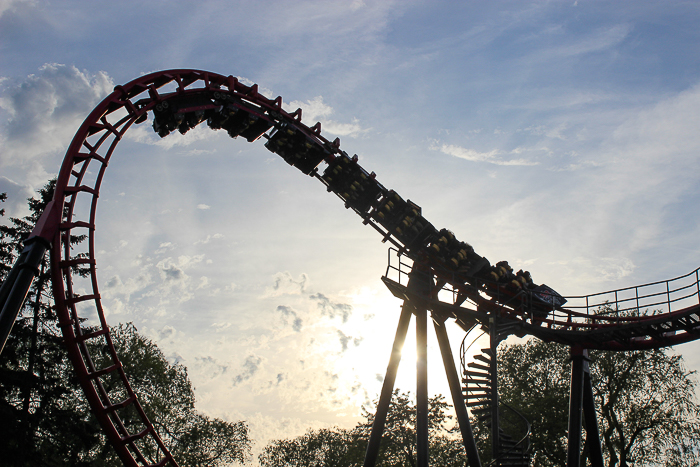 The Bat roller coaster at Canada's Wonderland, Vaughn, Ontario, Canada