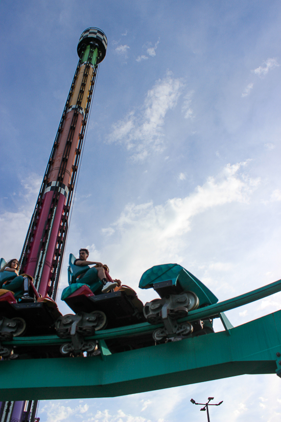 The Leviathan roller coaster at Canada's Wonderland, Vaughn, Ontario, Canada