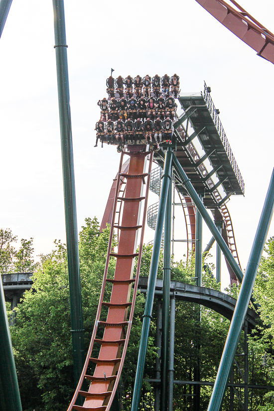 The Yukon Striker dive roller coaster at Canada's Wonderland, Vaughn, Ontario, Canada