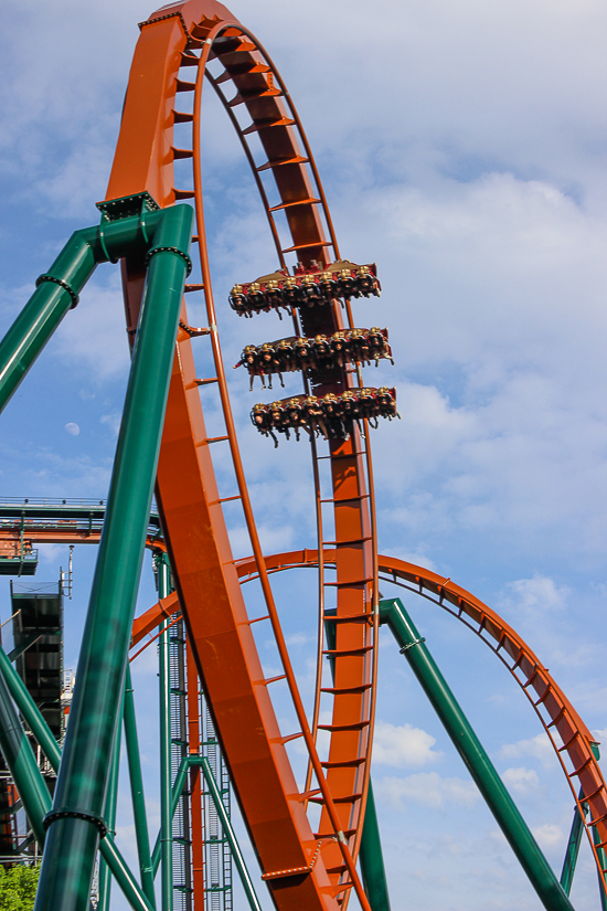 The Yukon Striker dive roller coaster at Canada's Wonderland, Vaughn, Ontario, Canada