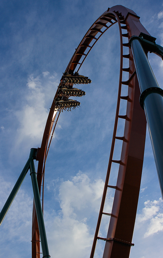 The Yukon Striker dive roller coaster at Canada's Wonderland, Vaughn, Ontario, Canada