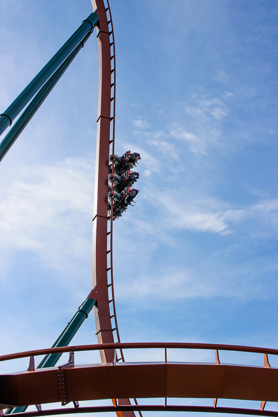 The Yukon Striker dive roller coaster at Canada's Wonderland, Vaughn, Ontario, Canada