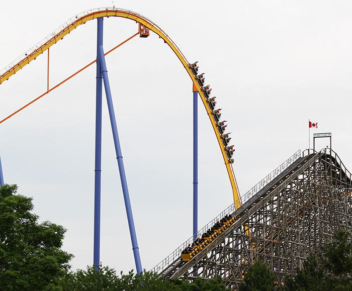 The Behemoth Roller Coaster at Canada's Wonderland, Vaughn, Ontario, Canada