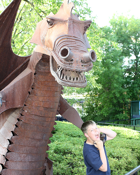 The Dragon Fire Roller Coaster at Canada's Wonderland, Vaughn, Ontario, Canada