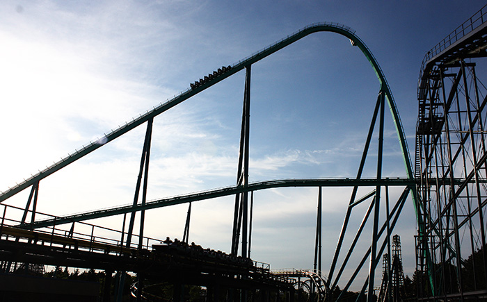 The Leviathan Roller Coaster at Canada's Wonderland, Vaughn, Ontario, Canada