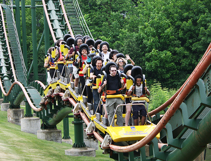 The Sky Rider Roller Coaster at Canada's Wonderland, Vaughn, Ontario, Canada