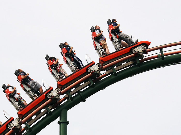 The Sky Rider Roller Coaster at Canada's Wonderland, Vaughn, Ontario, Canada