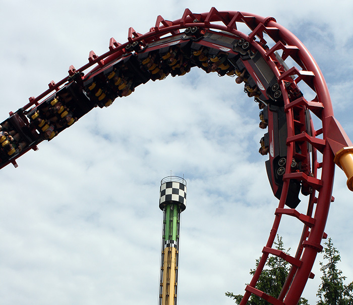 The Bat Roller Coaster at Canada's Wonderland, Vaughn, Ontario, Canada