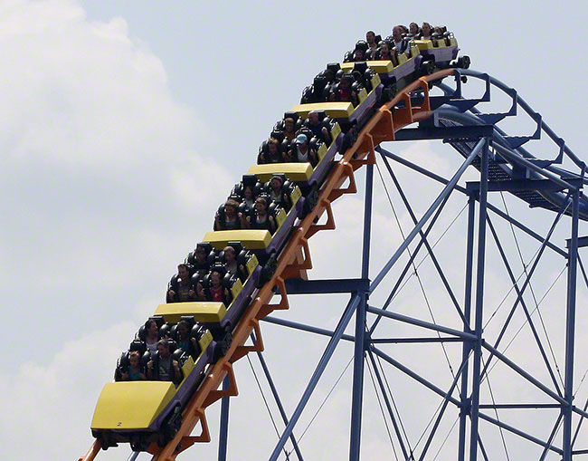 The Carolina Cyclone Roller Coaster at Carowinds, Charlotte, North Carolina