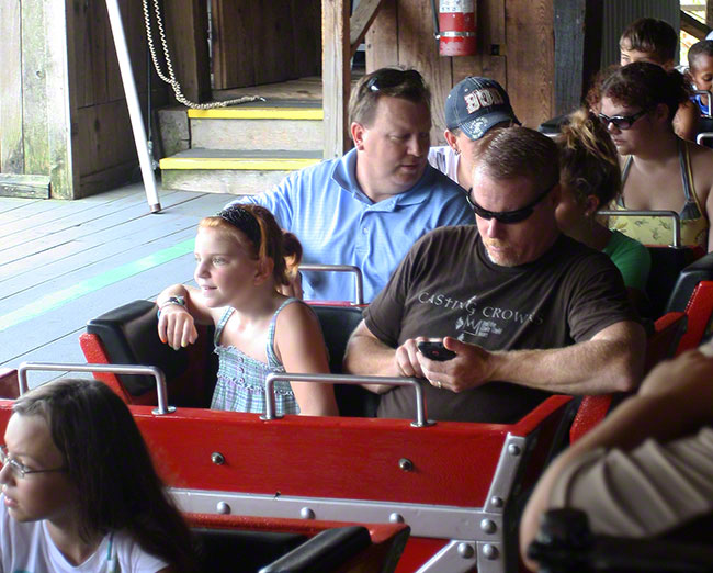 The Carolina Goldrusher Roller Coaster at Carowinds, Charlotte, North Carolina