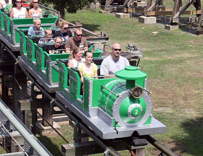 The Carolina Goldrusher Roller Coaster at Carowinds, Charlotte, North Carolina