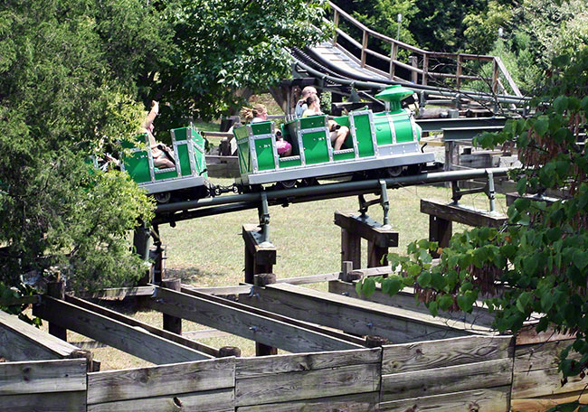 The Carolina Goldrusher Roller Coaster at Carowinds, Charlotte, North Carolina