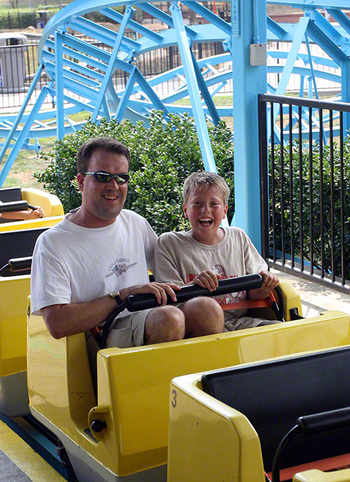 The Lucy's Crabbie Cabbie Roller Coaster at Carowinds, Charlotte, North Carolina