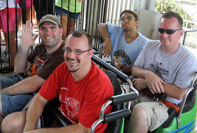 The Ricochet Roller Coaster at Carowinds, Charlotte, North Carolina