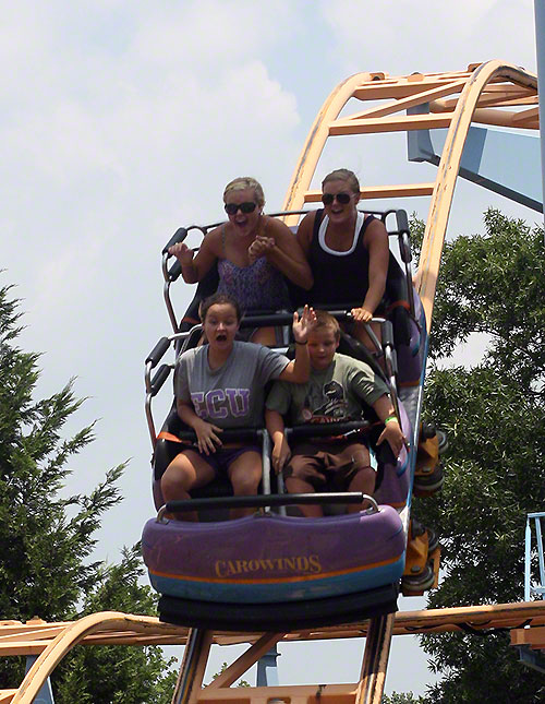 The Ricochet Roller Coaster at Carowinds, Charlotte, North Carolina