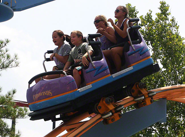 The Ricochet Roller Coaster at Carowinds, Charlotte, North Carolina