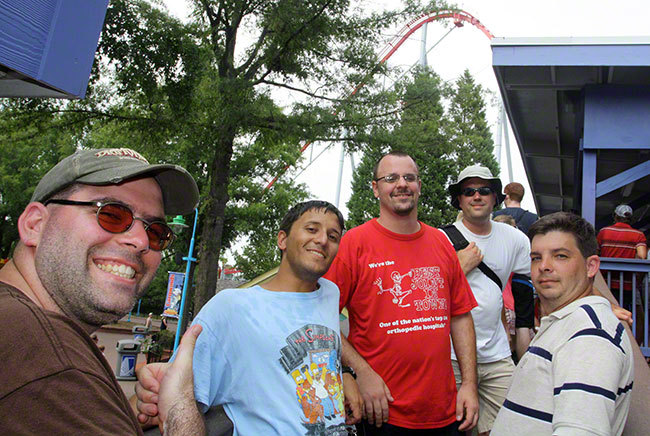 The Woodstock Express Roller Coaster at Carowinds, Charlotte, North Carolina