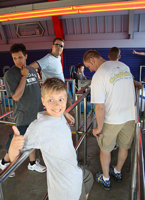 The Millenium Force Rollercoaster at Cedar Point, Sandusky, Ohio