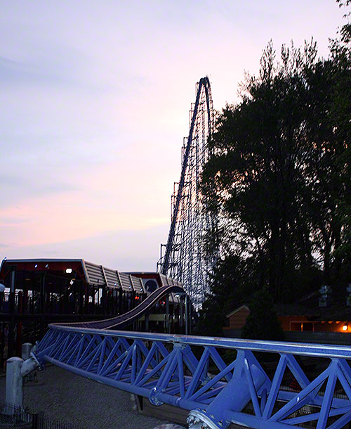 The Millenium Force Roller Coaster at Cedar Point, Sandusky, Ohio