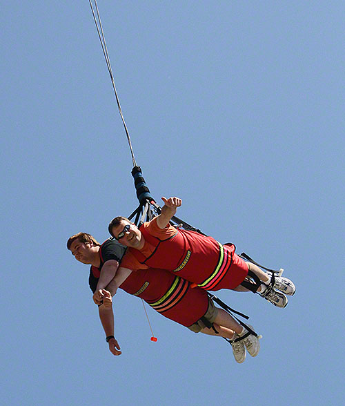 The Ripcord Skycoaster at Cedar Point, Sandusky, Ohio