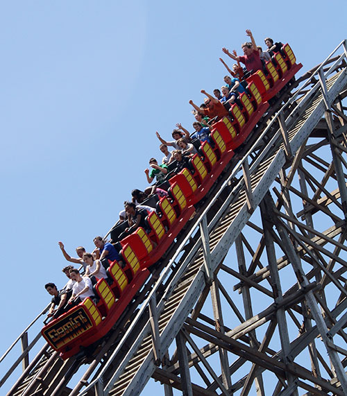 The Gemini Roller Coaster at Cedar Point, Sandusky, Ohio