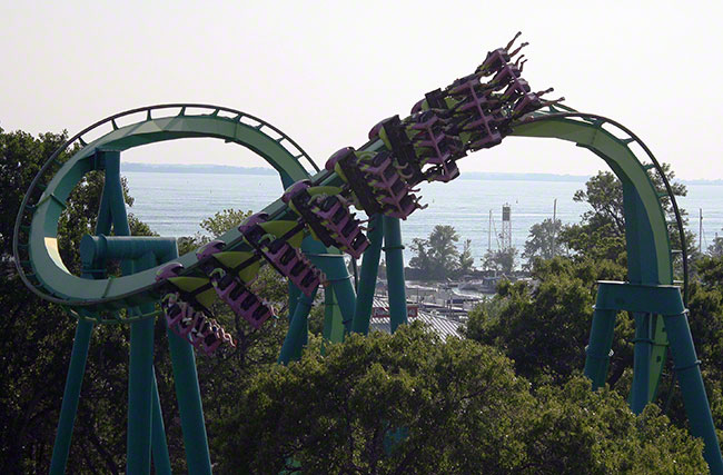 The Raptor Roller Coaster at Cedar Point, Sandusky, Ohio